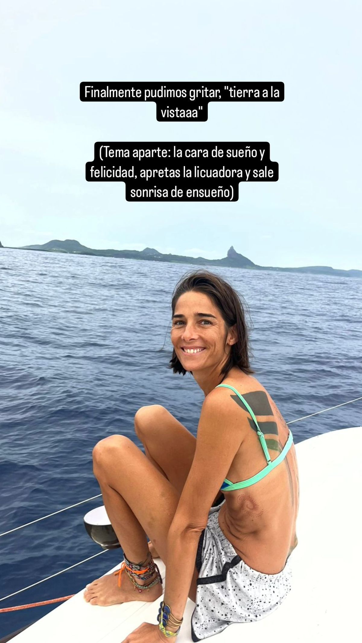 El nuevo desafío de Juana Viale en medio de su travesía en altamar: "Tierra a la vista"