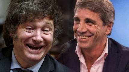 Javier Milei festejó la baja de la inflación y elogió a Luis Caputo