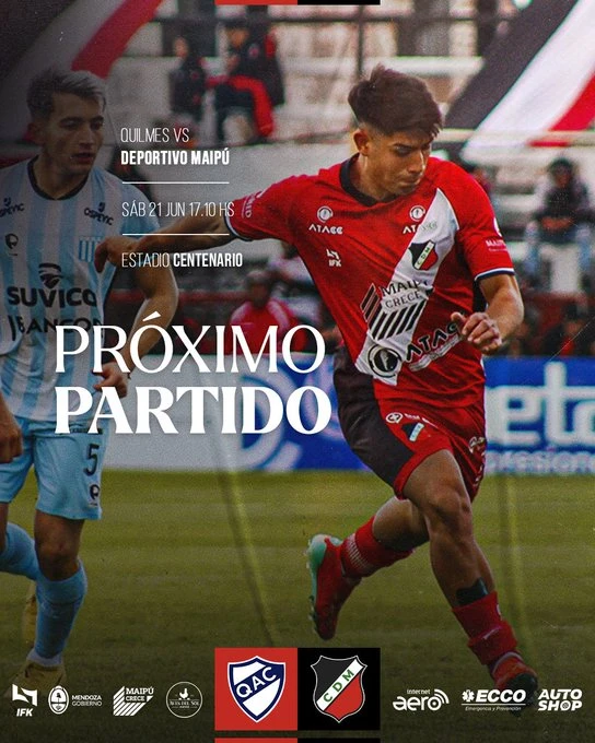 Deportivo Maipú visita a Quilmes en el último encuentro de Juan Manuel Sara al frente del Cruzado