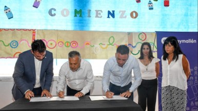 Con un convenio Guaymallén se suma a la inversión educativa para renovar escuelas