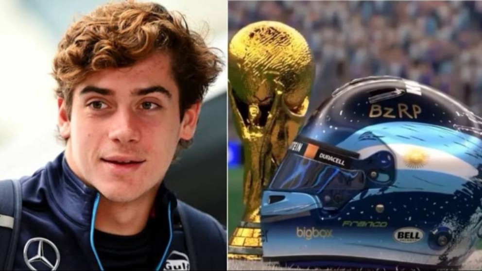 Así será el nuevo casco de Franco Colapinto en el GP de Qatar