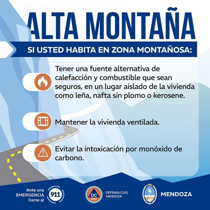 Alerta por nevadas: precauciones para viajeros y residentes en zonas cordilleranas