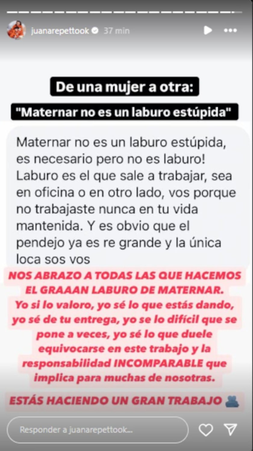 Juana Repetto se solidariz con Mara Becerra y mostr los tremendos mensajes que recibe a diario
