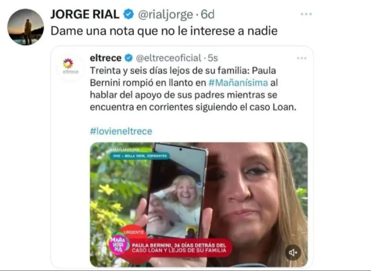 La dura respuesta de Paula Bernini a Jorge Rial: "Hizo programas que no le importan a nadie"